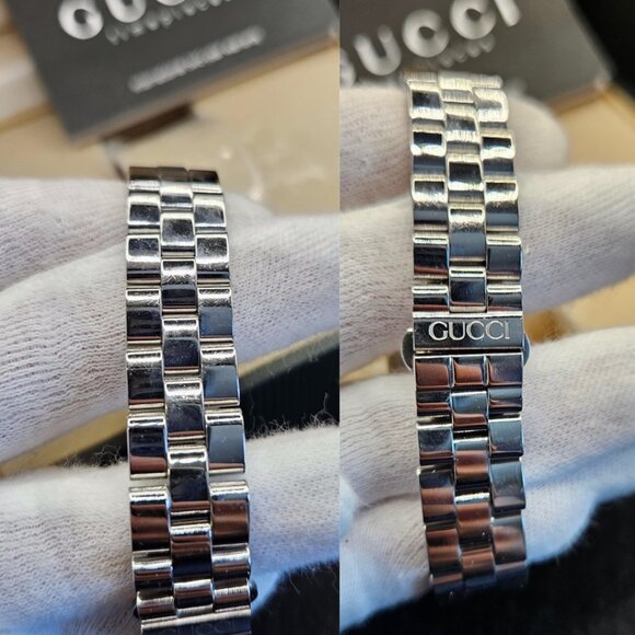 Authentic GUCCI 3605L G-Shape Copper Dial Stainless Steel Women's watch - Picture 16 of 17
